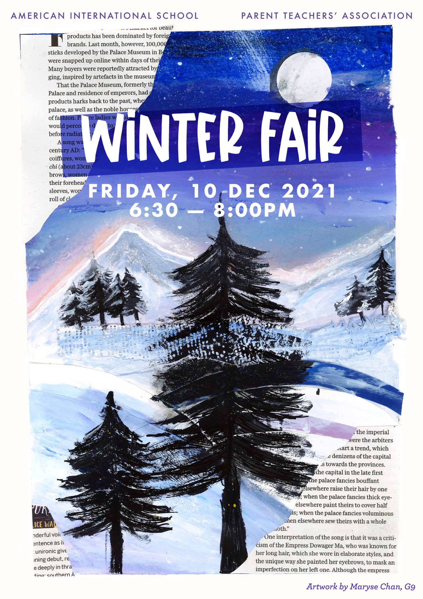 2021 Winter Fair Poster High School