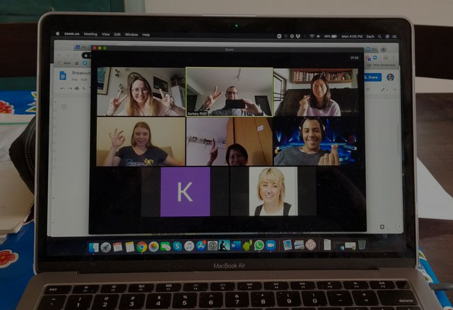 Zoom middle school faculty group chat