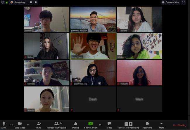 Zoom high school group chat